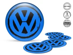 VW Wheel Decal Design Custom Silicone Badge